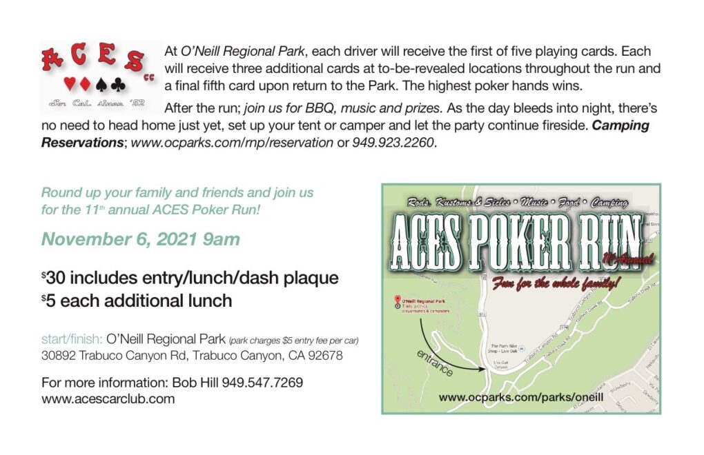 ACES Poker Run 11 back